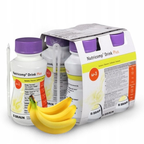 NUTRI comp DRINK+ 4 szt. x 200 ml - banan