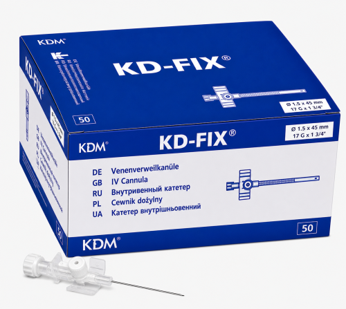 KANIULA wenflon KD-FIX G17  1,5x 45mm BIAŁA 50szt