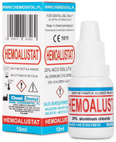 HEMOALUSTAT Płyn do Tamowania Hamowania Krwawienia Skórek 10ml