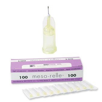 IGŁY DO MEZOTERAPII IGŁOWEJ PUNKCJI MESORELLE 31G 0,26x4mm