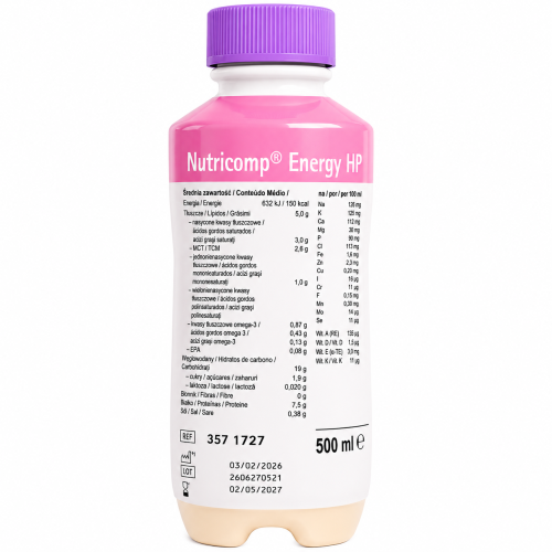 Nutricomp Energy HP 500 ml Dieta Medyczna Wysokobiałkowa B. Braun