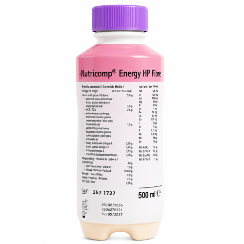 Nutricomp Energy HP Fibre 500 ml Dieta Medyczna B. Braun 1,5 kcal