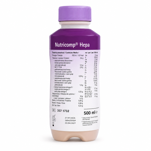 Nutricomp Hepa 500 ml- Czekolada BCAA